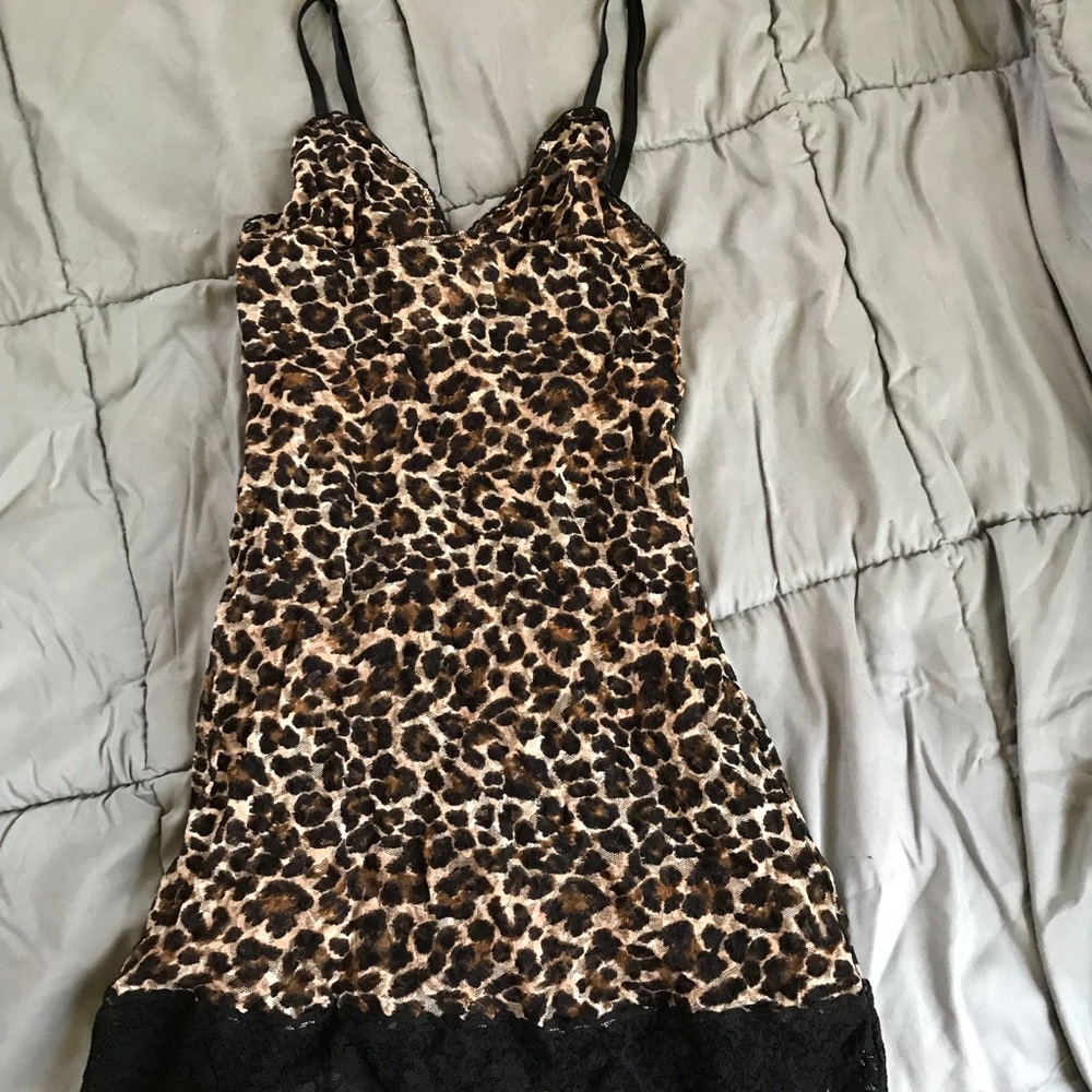 Lacey leopard lingerie